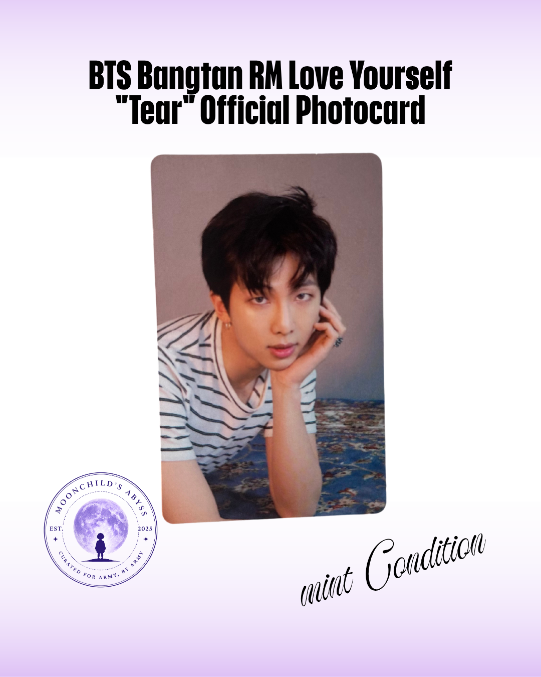 BTS Love Yourself: Tear RM Official Photocard