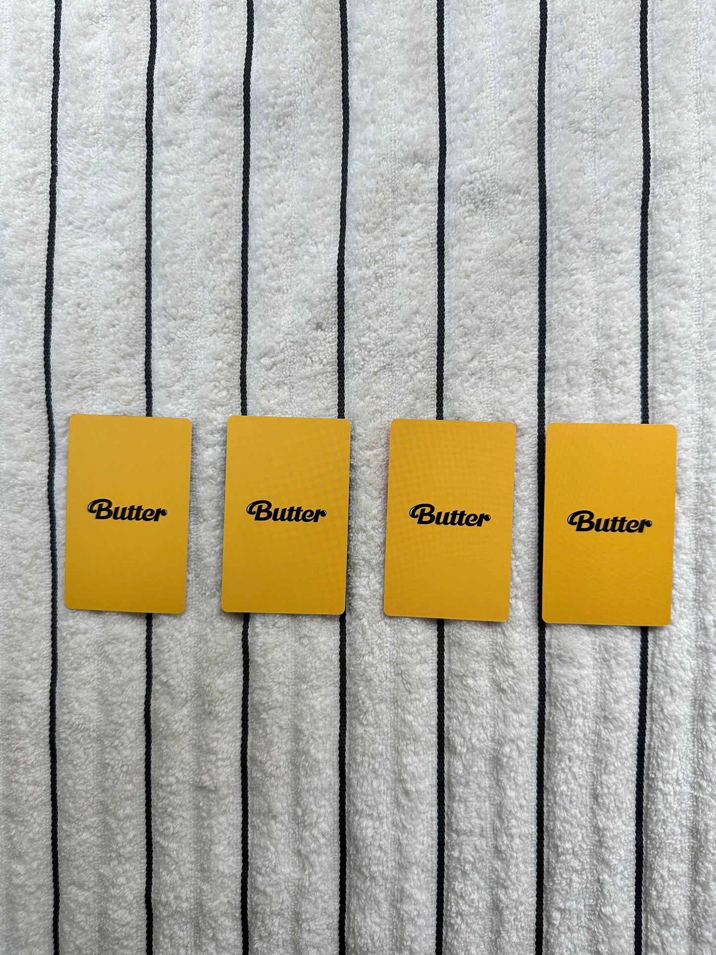 BTS Butter Cream Version Photocard | RM, Jin, Suga, J-Hope | Pre-Owned