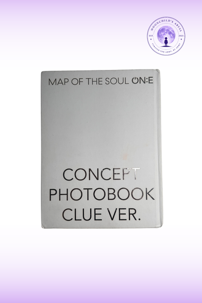 BTS MAP OF THE SOUL ON:E CONCEPT PHOTOBOOK, VERSI CLUE