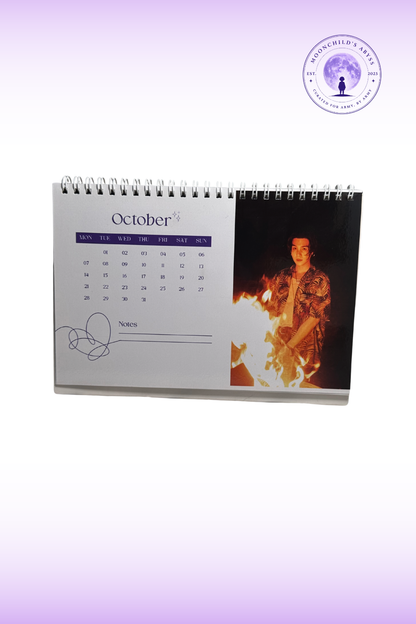 Kalender Meja Fan-Made Era Solo BTS FESTA 2024