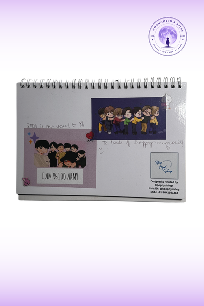 Kalender Meja Fan-Made Era Solo BTS FESTA 2024