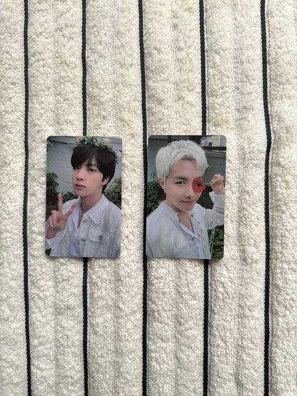 BTS Butter Powerstation White Photocard | Jin, J-Hope | Pre-Owned