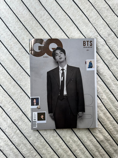 GQ Korea Edisi Spesial BTS Januari 2022 (Sampul C) menampilkan Jin | Majalah Kpop | Bekas