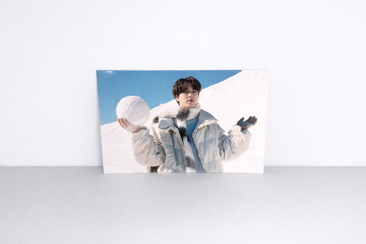 Kartu Pos BTS Winter Package 2020 | RM, Jin, J-Hope, Suga | Bekas