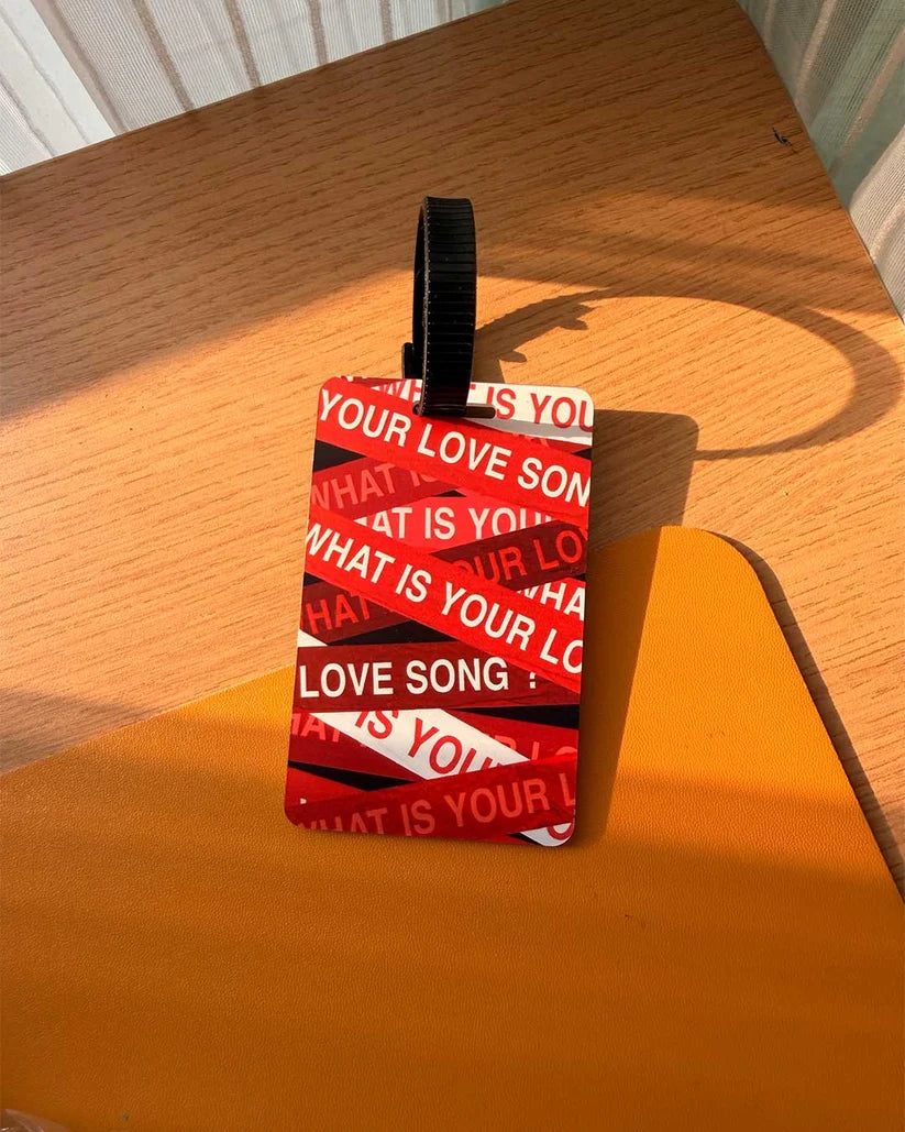 What Is Your Love Song Bangtan Luggage Tag (Fan-Made)